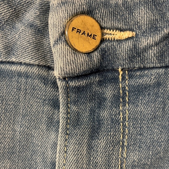 Frame Denim Le Mini Boot Le Freak Light Wash Jeans Size 28 - Picture 5 of 9